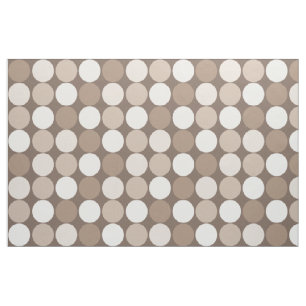 Warm Neutral Earth Geometric Circles  Fabric