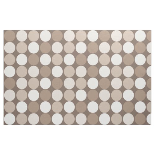 Warm Neutral Earth Geometric Circles Fabric