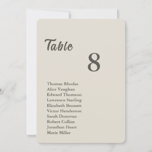 Warm Neutral Minimalist & Integrated Guest List Invitation