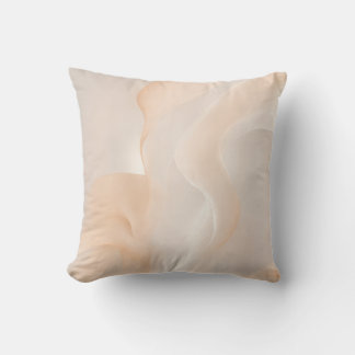 Warm Neutrals | Dynamic Forms Art Throw Pillow