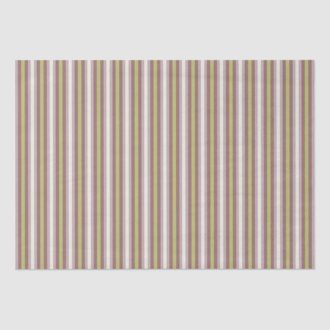 Warm Neutrals Vertical Candy Stripes Craft Tissue Paper (Front)