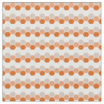 Warm Orange Geometric Hex Hexagram Fabric