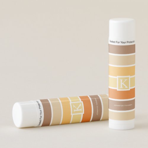 Warm Pastel Autumn Color Palette  Personalized Lip Balm