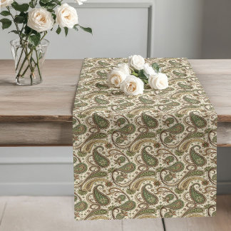 Warm Pastel Earth-Tone Boho Style for Entertaining Long Table Runner