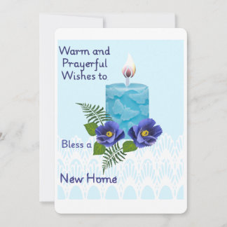 Warm Peaceful Wishes for a new Home Holiday Card