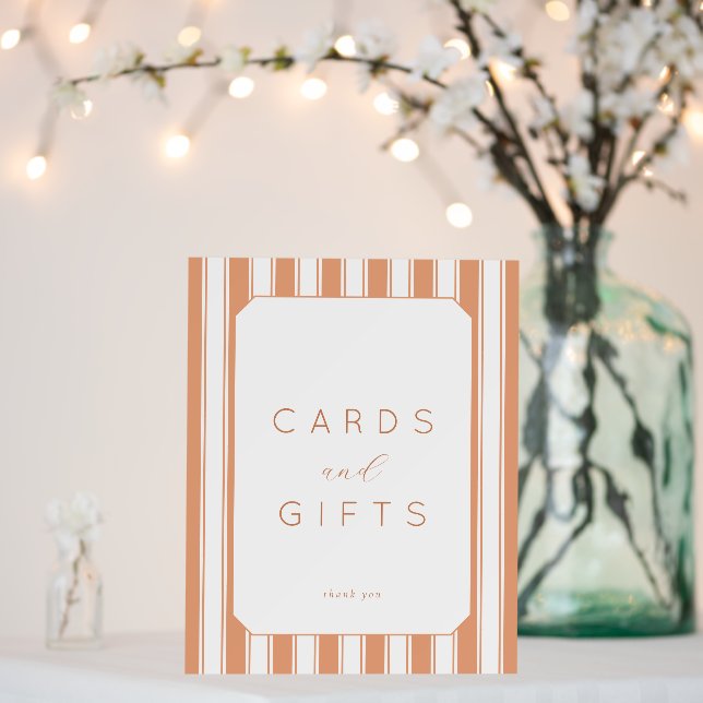 Warm Peach Minimalist Gratitude Sign (In Situ (Wedding))