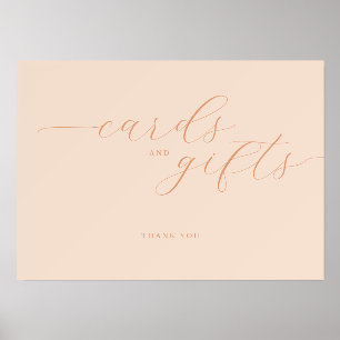 Warm Peach Minimalist Gratitude Sign Holder