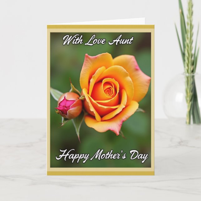 Warm Petals Mothers Day Card (Front)