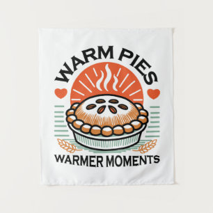 Warm Pies Warmer Moments – Cozy Autumn Design Tapestry