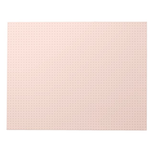 Warm Pink Darker Dot Grid Notepad (Front)