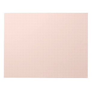 Warm Pink Dot Grid Notepad