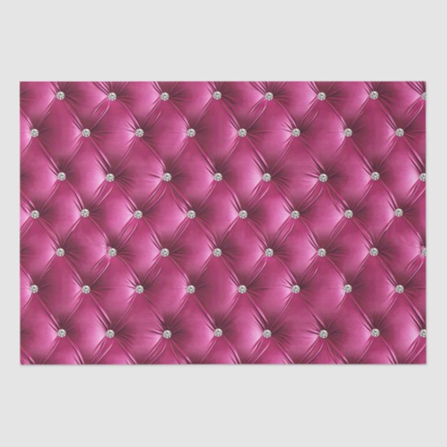 Warm Pink Faux Velvet Tissue Paper (Front)