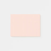 Warm Pink Light Dot Grid Post-It Notes