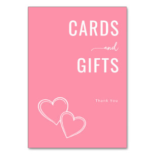 Warm Pink Minimalist Gratitude Card