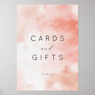 Warm Pink Watercolor Gratitude Card Holder