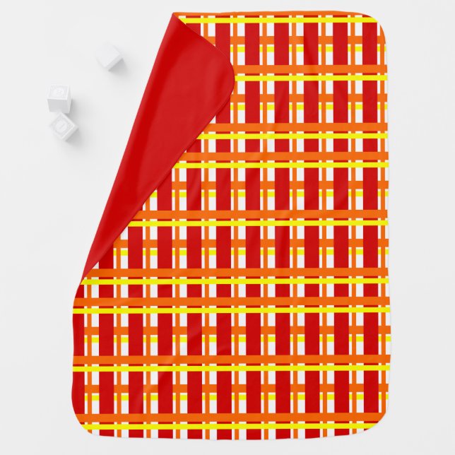 Warm Plaid Baby Blanket (In Situ)