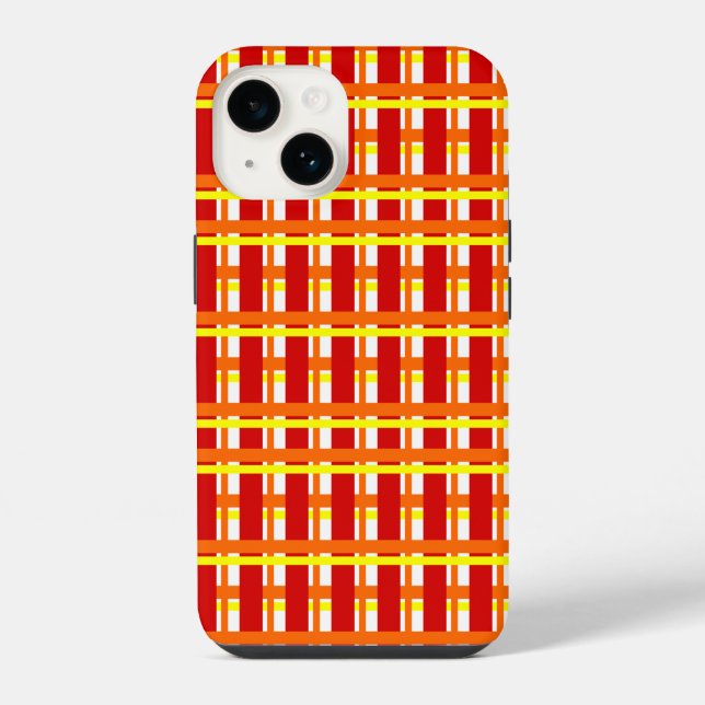 Warm Plaid Iphone Case (Back)
