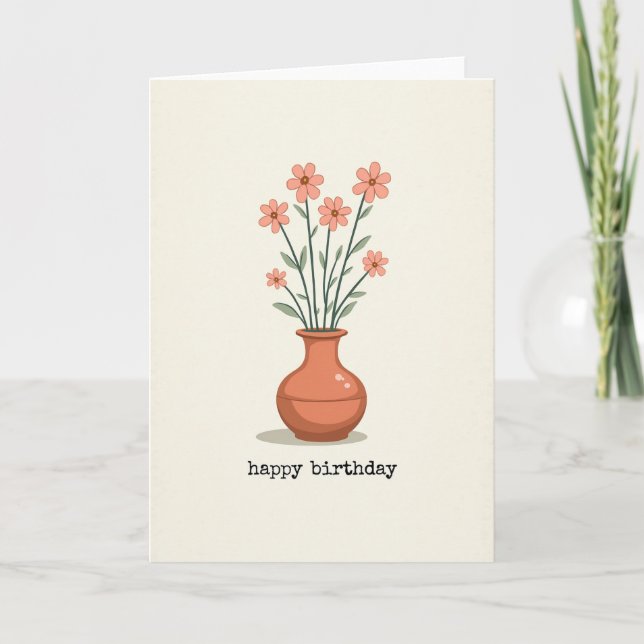 Warm Pot Birthday Card (Front)