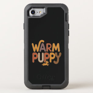 warm puppy OtterBox defender iPhone SE/8/7 case