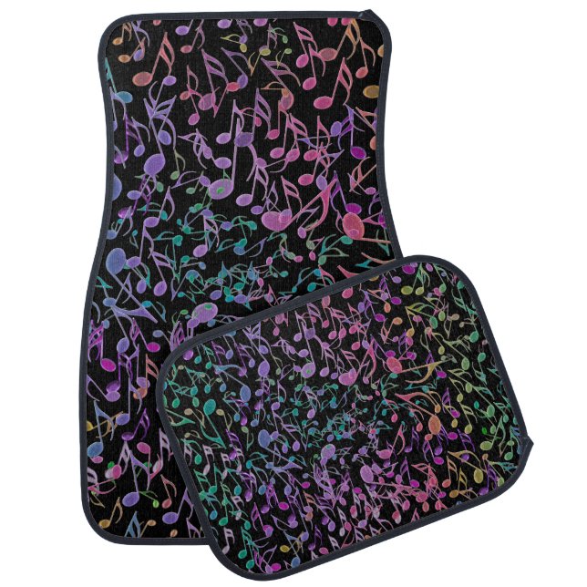 Warm Rainbow Musical Tapestry Car Mat (Set)