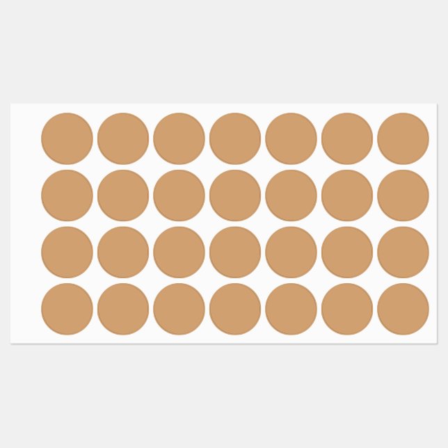 Warm Sand Custom Circle Labels (Sheet)