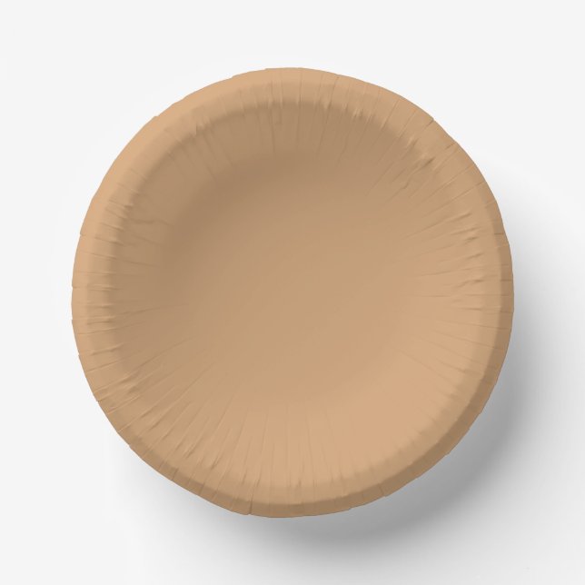 Warm Sand Paper Plates – Bulk Friendly Bowls (Front)