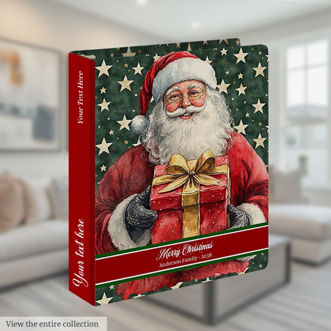 Warm Santa Claus Family Recipe Album Binder (Warm Santa Claus Family Recipe Album Binder)