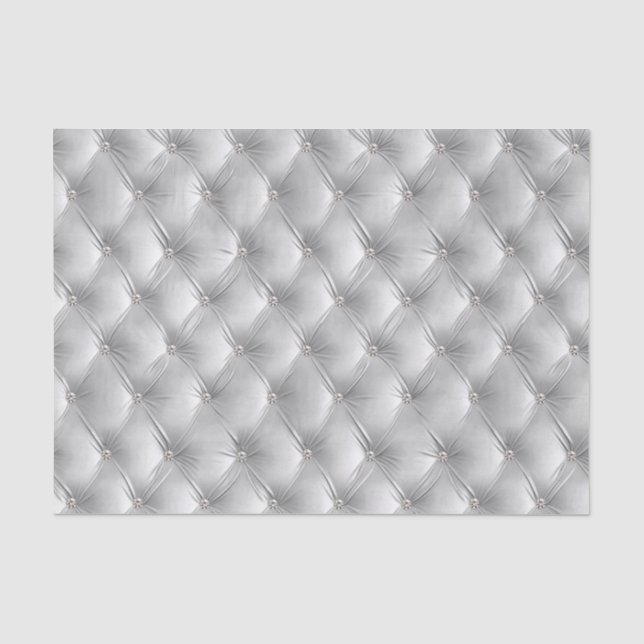 Warm Soft Grey Chic Faux Velvet Tissue Paper (Front)
