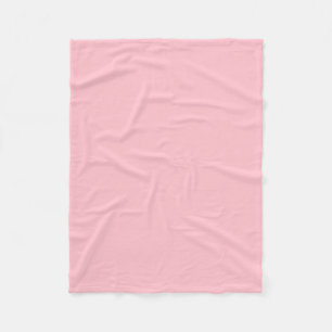 Warm Solid Pink Fleece Blanket