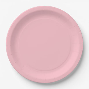 Warm Solid Pink Paper Plates