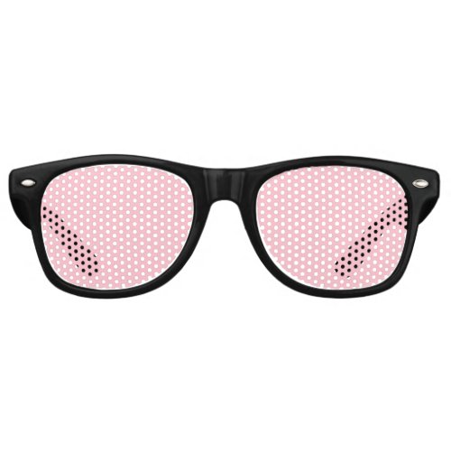 Warm Solid Pink Retro Sunglasses