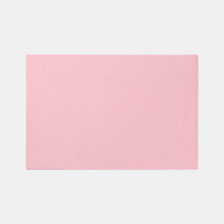 Warm Solid Pink Rug