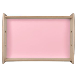 Warm Solid Pink Serving Tray