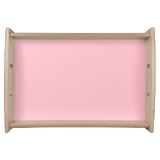 Warm Solid Pink Serving Tray