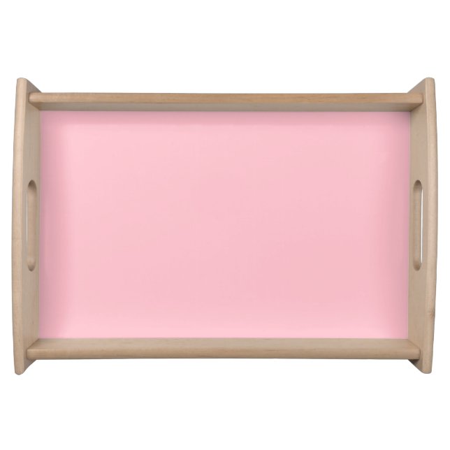 Warm Solid Pink Serving Tray (Front)
