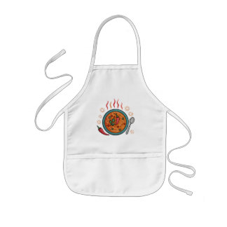 Warm Spicy Curry Food Art Kids' Apron