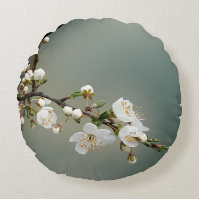warm spring round pillow (Front)