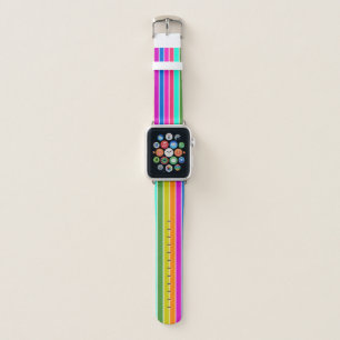 Warm Spring Stripes Apple Watch Band