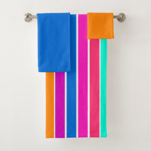 Warm Spring Stripes Bath Towel Set