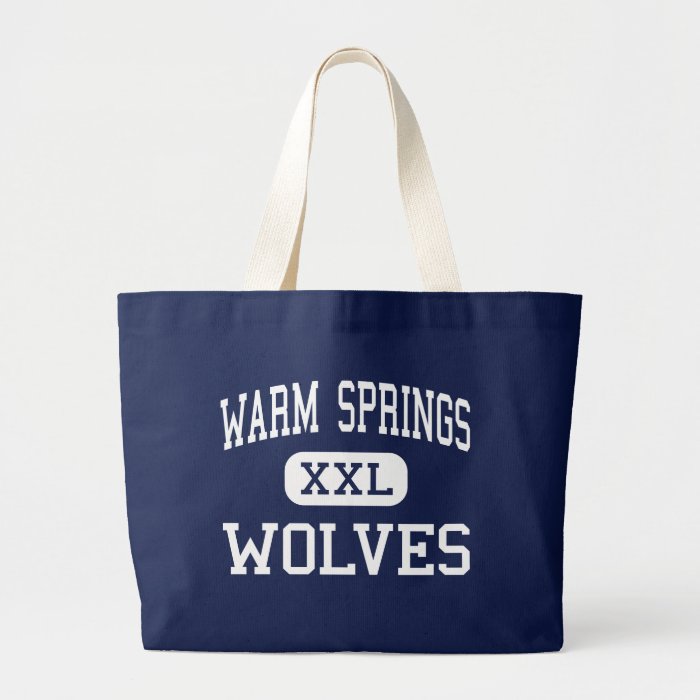 Warm Springs Wolves Middle Berkeley Springs Canvas Bag