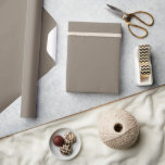 Warm Stone Brown Solid Color Wrapping Paper<br><div class="desc">Solid color wrapping paper in a huge variety of colors for all your wedding and shower gifts.
The colors for 2025 are dark and bold and this is what you will find in my latest designs with color names from various design companies.</div>