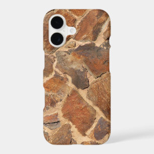 Warm Stonewall Pattern Golden iPhone 17 Case