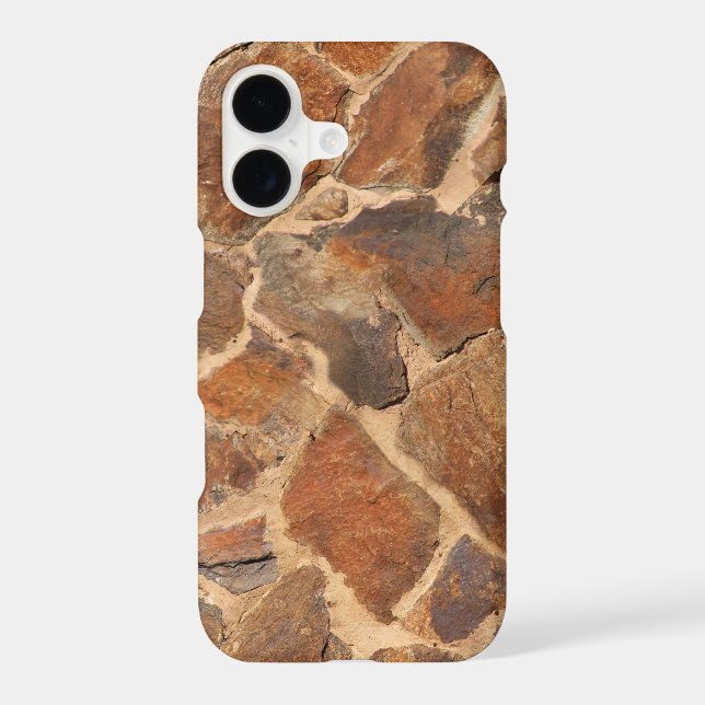 Warm Stonewall Pattern Golden Case-Mate iPhone Case (Back)