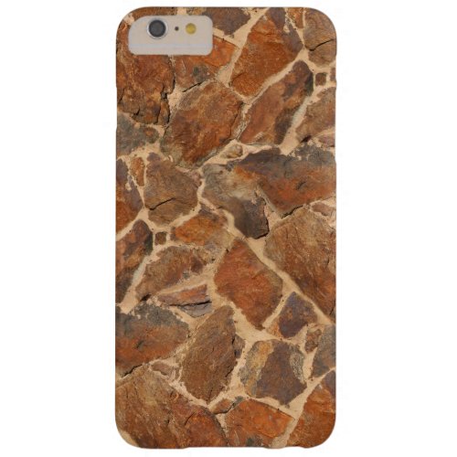 Warm Stonewall Pattern Golden Barely There iPhone 6 Plus Case