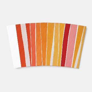 Warm Stripes | Hand-Painted Abstract Coffee Cup Sleeve