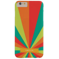 Warm Summer Personalized Name Color Wheel Barely There iPhone 6 Plus Case