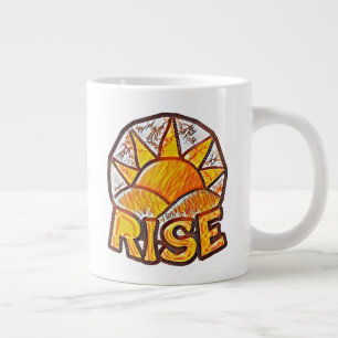 Warm Sun Rise ~ Uplifting Message Graphic Giant Coffee Mug