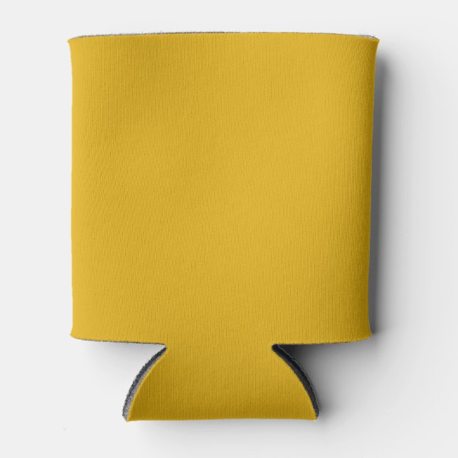 Warm Sunflower Solid Color Can Cooler (Front)