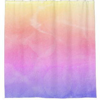 "Warm Sunrise" Abstract Shower Curtain