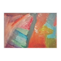Warm Sunset Abstract Expressionist Acrylic